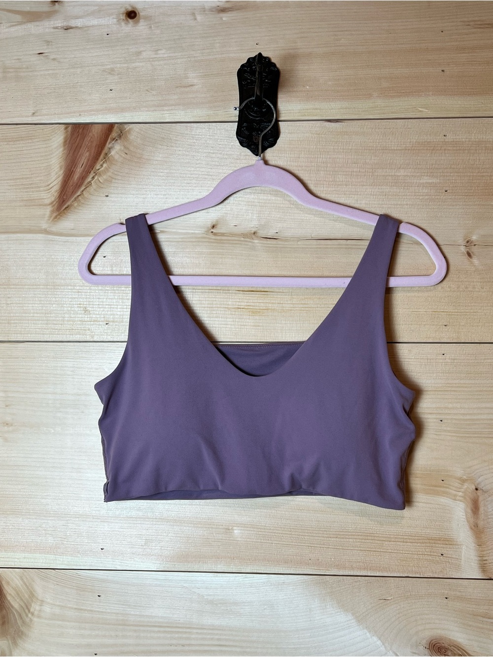 Lululemon Align Reversible Nulu Sports Bra in Plum - Sporty Athletic Luxury